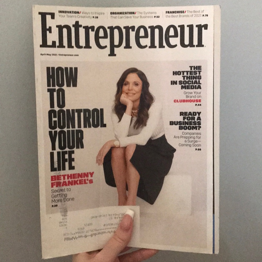 Entrepreneur Bethenny Frankel Magazine